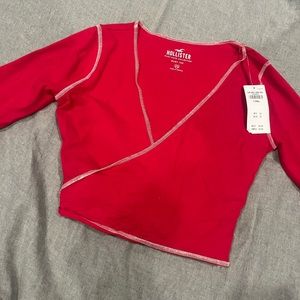 Cross over tight long sleeve